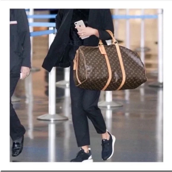 🔥SALE🔥LOUIS VUITTON KEEPALL 55 DUFFEL BAG MONOGRAM - Picture 8 of 16